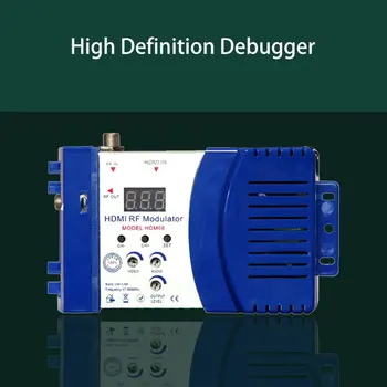 HDM-compatible68 Moduliatorius Skaitmeniniu RF HD Moduliatorius AV RF Konverteris VHF UHF PAL/NTSC Standarto Nešiojamų Moduliatorius MUMS Mėlyna