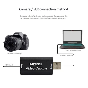 HDMI HD Video Capture Card USB Užfiksuoti Kortų Žaidimas Live Online Mokymo Filmavimo Saugojimo 4K