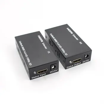 HDMI LAN Extender Kartotuvas Per Vieną Cat5E/6 RJ45-ES Plug