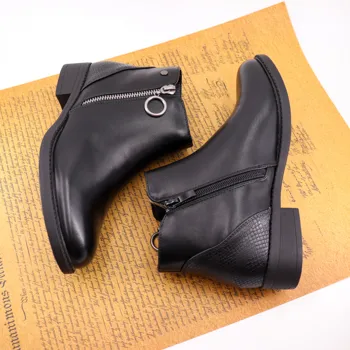 Hemera Studios pagrindinio batai Moterims 2020 lengvas, patogus zip-up batai moterims naujos juodos kupranugaris marron