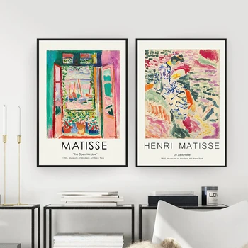 Henri Matisse ' Retro Plakatai Ir Spausdina Abstraktus Peizažas Sienos Meno Derliaus Drobės Tapybos Paveikslų Kambarį Namų Dekoro