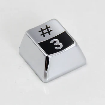 [HFSECURITY] Žaidimas Klaviatūros Metalo Keycap Individualų Numerį Keycap už Mechaninė Klaviatūra