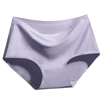 High Premium Kokybės [Set 5] Ledo Šilko Kelnės Moterims Underwears Kelnaitės Vientisas Kietas Patogios apatinės Kelnės Moterims