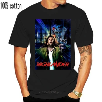 Highlander Filmo Plakatas VYRIŠKI Marškinėliai Streetwear Mados Marškinėlius Homme 2020 Tee Marškinėliai Custom T-Marškinėliai Vyrams, Drabužiai 2020 022022