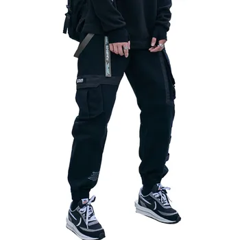 Hip-Hop Kelnės Vyrams, Atsitiktinis Medvilnės Haremas Krovinių Kelnės Prarasti baggy Kelnės Streetwear Plius Dydis 2021 M. Rudenį Poilsiu Vyrų Drabužiai.