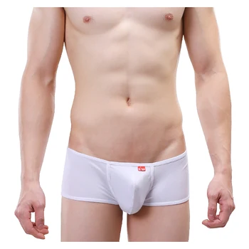 Hipster u maišelį medvilnė seksuali vyrų boxer shorts patogūs seksualus apatiniai vyrų trumpikes bumbulas dėklas Karšto Sekso Skundas