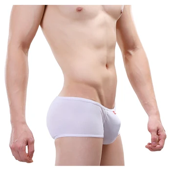 Hipster u maišelį medvilnė seksuali vyrų boxer shorts patogūs seksualus apatiniai vyrų trumpikes bumbulas dėklas Karšto Sekso Skundas