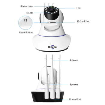 Hiseeu 1536P 1080P IP Kamera, WIFI Bevielio ryšio Smart Home Security vaizdo Kameromis, 2-Way Audio VAIZDO Pet Kamera 2mp Kūdikio stebėjimo