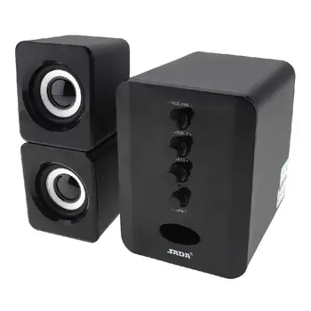 HobbyLane Visas 3D Stereo žemų dažnių garsiakalbis 2.1 Mažų PC Garsiakalbis Nešiojamų Bass Muzikos DJ USB Kompiuterio Garsiakalbių, Nešiojamas TELEVIZORIUS