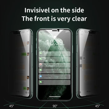 HOCO Privatumo Apsaugos Screen Protector, iPhone Xs Max XR Stabdžių-peeping Apsaugos Grūdintas Stiklas Filmas 