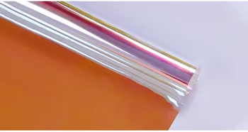 HOHOFILM 1.37x10m Rainbow Poveikis Chamelon Langų Plėvelė Vaivorykštės spalvų Stiklo Lipdukas, Skirtas Namų Biuro Stiklo Spalva Keičiasi 54