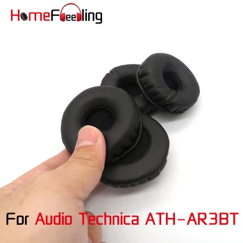 Homefeeling Ausų Pagalvėlės Audio Technica ATH-AR3BT Ausines Super Minkštas Veliūras Avikailis Odos Ausų Pagalvėlės Pakeitimo