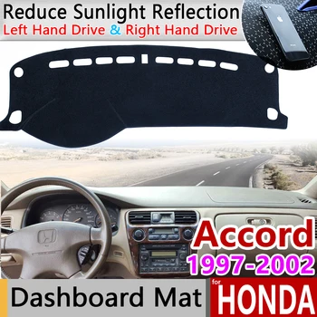 Honda Accord 1997 1998 1999 2000 2001 2002 6 neslystantis prietaisų Skydelio Kilimėlis Padengti Trinkelėmis skėtį nuo saulės Dashmat Apsaugoti Žaliasis Kilimas Priedai