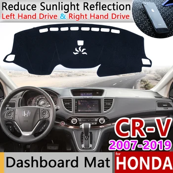 Honda CRV 2007~2019 neslystantis prietaisų Skydelio Kilimėlis Padengti Trinkelėmis skėtį nuo saulės Dashmat Apsaugoti Automobilių Kilimų Priedai CR-V 2008 2010 2012