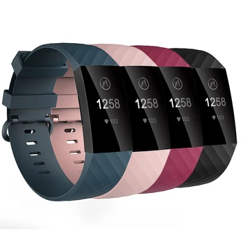 Honecumi Už Fitbit Mokestis 3 Intervalai 4pcs Paketą Smart Watch Band Apyrankę, Fitbit Mokestis 3 Bandje Accesorio Mažas Didelis