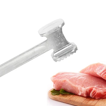 HOOMIN Mėsos Pounders Aliuminio Lydinio Mėsos Tenderizers Kepsnys Tenderizer dvipusis Knock-sided Plaktukas Virimo Įrankiai, Virtuvės reikmenys