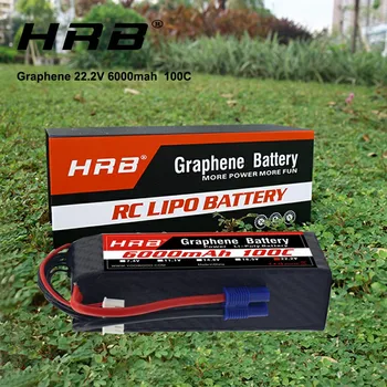 HRB Grafeno Baterija 6S 22.2 V 6000mah 100C XT90 jungtis Lipo Baterija Goblin 570 AlIGN trex 700 800E sraigtasparnis RC Automobilių Valtis