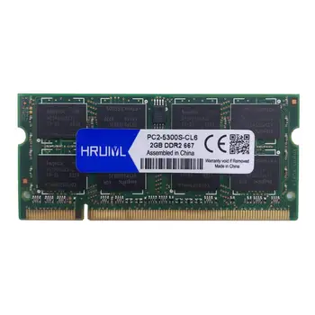 HRUIYL Nešiojamas Memoria DDR2 533 667 800MHZ 1G 2G 4GB SODIMM Modulis SDRAM 1.8 V PC2 4200 5300 6400S Nešiojamojo kompiuterio pagrindinės Plokštės Atmintis