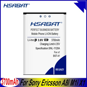 HSABAT 3700mAh BST-41 Baterijos Sony Ericsson A8i M1i X1 X2 X2i X10 X10i ŽAISTI R800 Play R800i Z1i