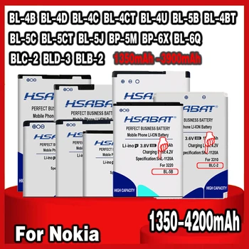 HSABAT Baterija Nokia BL-4B BL-4B BL-4C BL-4CT BL-4U BL-5B BL-5BT BL-5C BL-5CT baterija BL-5J BP-5M BP-6X baterija BL-6Q BLC-2 BLD-3 BLB-2