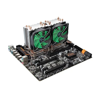 HUANANZHI 38 laipsniu CPU aušintuvo X79 LGA2011 pagrindinėse plokštėse 4 heatpipes CPU vieno radiatoriaus ventiliatorius