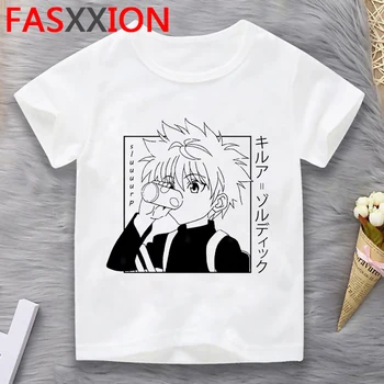 Hunter x Hunter paauglių vaikų marškinėliai dizaineris, grafikos anime roupa crianca drabužiai vaikams