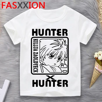 Hunter x Hunter paauglių vaikų marškinėliai dizaineris, grafikos anime roupa crianca drabužiai vaikams