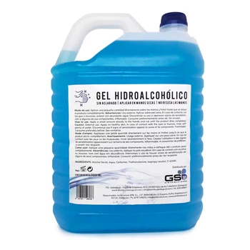 Hydroalcoholic rankų Gelis 5 litrų alkoholio 70%, greito garavimo, inoloro, įvairių formatų, iš Ispanijos 24H