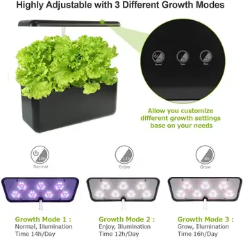 Hydroponics Auginimo Sistemos, Patalpų Žolė Sodas Starteris Rinkinys su LED Grow Light, Protingas Sodas Sodinamoji, Namų Virtuvė, Automatinė