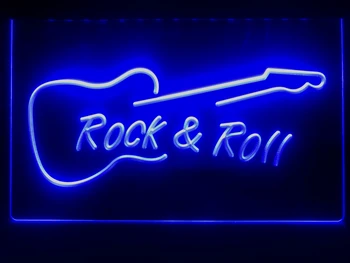 I303 rokenrolo Gitara Muzikos NAUJA LED Neon Light Pasirašyti