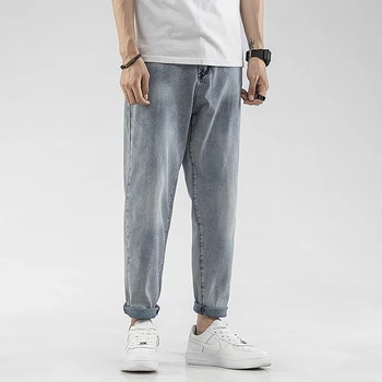 IiDossan Japonijos Harajuku Džinsai Vyrams Klasikiniai Laisvalaikio Kelnės 2020 Tiesiai Vyrams Poilsiu Džinsai Moterims Tinka Slim Streetwear Džinsinio audinio Kelnės