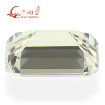 IJ gelsvai baltos spalvos stačiakampio formos kubinių zirconia prarasti CZ stone pateikė xianxiang hui 10vnt krepšys