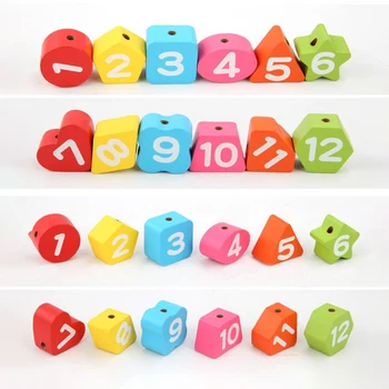 Ikimokyklinio amžiaus Vaikų Ankstyvojo Ugdymo Mokymo priemonių Matematika Mediniai Žaislai, Sriegimo Skaitmeninis Laikrodis, Žaislų Mados Laiko Žaislas