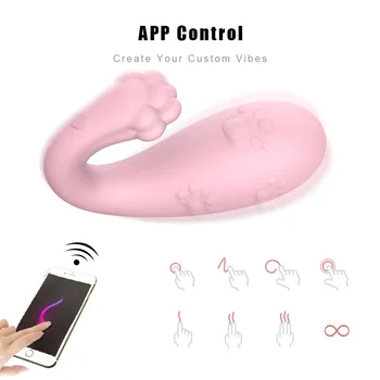IKOKY 8 Dažnių Vibratorius G-spot Masažas Silikono Belaidžio APP Nuotolinio Valdymo Bluetooth Prijungti Sekso Žaislai Moterims