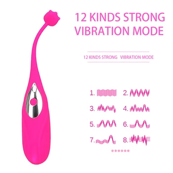 IKOKY Nuotolinio Valdymo Vibratorius G-spot Vibruojantis Kiaušinis Klitorio Stimuliatorius Moterų Masturbacija Sekso Žaislai Moterims, 12 Dažnis