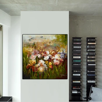 Impresionistų Gėlių Aliejaus Tapybai Spausdinimo Ant Drobės Anotacija Spalvinga Gėlių Sienos Plakatus Cuadros Nuotraukas Gyvenimo Kambario Sienos