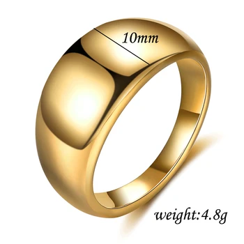 Individualų Moterų Sklandžiai Žiedas Aukso Spalvos Nerūdijančio Plieno Asmeninį Piršto Žiedai Moterų Mados Juvelyrikos Anilli Mujer