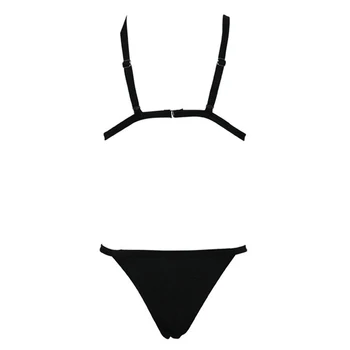 INGAGA Push Up Bikinis Vientisų maudymosi Kostiumėliai Moterims Seksualus Micro Biquini Dirželis maudymosi kostiumėlį Žiedas Maudymosi Kostiumą, 2021 M Plaukimo Kostiumas Moterims
