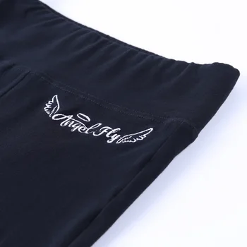 InstaHot Angelas siuvinėjimo liesas šortai moterims pagrindinio streetwear atsitiktinis elastinga laiškas vasaros laisvalaikis fitneso legging šortai 2020 m.