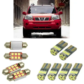 Interjero led Automobilių žibintai Nissan x trail t30 lemputės automobiliams Licenciją Plokštelės Šviesos 6vnt