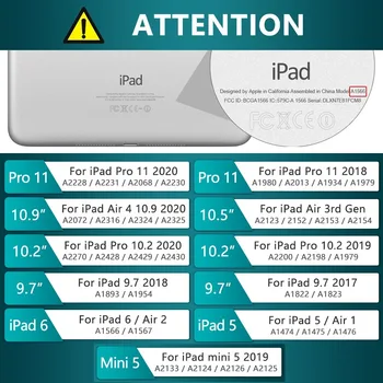 IPad 4 Oro 10.9 Atveju su Pieštukas Turėtojas Padengti iPad 10.9 10.2 10.5 11