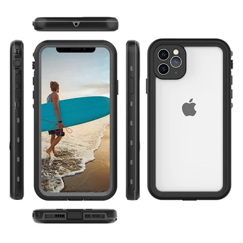 IPhone 12 Pro Max Vandeniui IP68 Nardymo Dulkėms atsparus smūgiams Telefono dėklas skirtas iPhone 11 Padengti iPhone12 Mini Vandens Įrodymas Coque