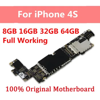 IPhone 4S Plokštė Wth IOS Sistemos Fabrikas Atrakinta iPhone 4S Mainboard Su Pilna Žetonų 8GB 16GB 32GB