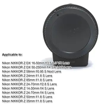 IShoot Galinis Objektyvo Raštas Dangtelis, skirtas Nikon NIKKOR Z 14-30mm f/4 S Objektyvas ir Nikon NIKKOR Z DX 16-50mm f/3.5-6.3 VR Objektyvas