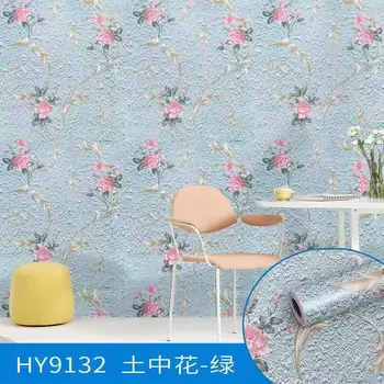 Italijos nuotaika karšto pardavimo vinilo, pvc gėlių dizainas lipni tapetai už namo sienų apdaila rulono dydis sienos popieriaus, lipduko