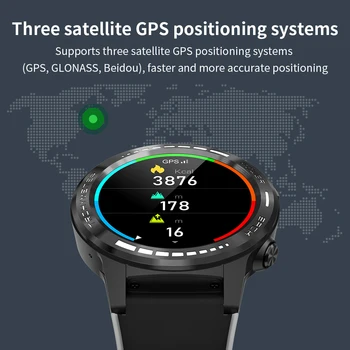 ItiSams M7S GPS Smart Watch Vyrų SIM Telefono Skambutį, Širdies ritmas, Kraujo Spaudimas Kompasas Atmosferos Aukštyje Orų Smartwatch