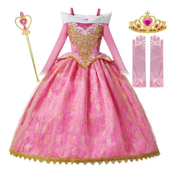 Išgalvotas Grožio Princesė Dress Miegančioji Gražuolė Aurora Suknelė Princesė Šalies Cosplay Kostiumų Ilga Suknelė Helovinas Gimtadienio Dovana