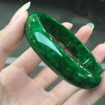 Jade bangle Gamtos Mianmaro Jade bangle Papuošalai Fine Jewelry Smaragdas Sausas Žadeitas Apyrankės Papuošalai