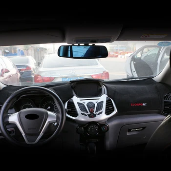 Jameo Auto Automobilio prietaisų Skydelio Dangtelį Dashmat Brūkšnys Kilimėlis Trinkelėmis Saulės Pavėsyje, galiniu langu Padengti Ford Ecosport 2012 - 2016 Priedai