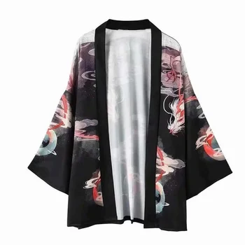 Japonų Kimono Vyras Haori Yukata Azijos Streetwear Samurajus Kostiumas Megztinis Kimono Marškinėliai Vyrams Tradicinis Japonų Kimonos FF2975